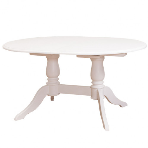 Table ovale extensible en bois massif ROMANE - 160/230x120x78 cm