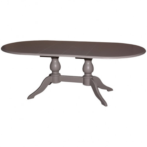 Table ovale extensible en bois massif ROMANE - 160/230x120x78 cm