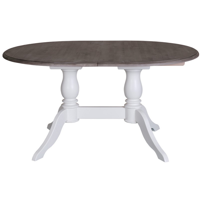 Table ovale en bois, avec rallonges (prix négociable) Vintage Marron