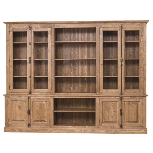 Grande bibliothèque Vitrine ROMANE - 300x51x228 cm