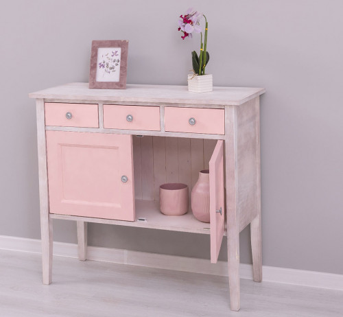 Buffet d'appoint 2 portes et 3 tiroirs
