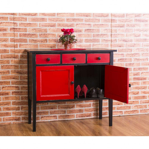 Buffet d'appoint 2 portes et 3 tiroirs