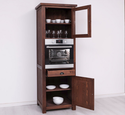 Colonne de cuisine ROMANE avec emplacement pour un four encastrable - 76x65x220 cm