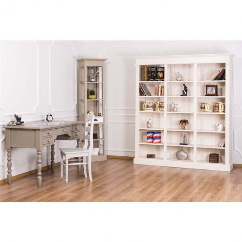 Etagère Colonne ROMANE en bois massif - 50x39x197 cm