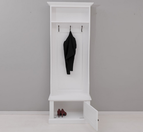 Vestiaire en pin massif ROMANE - 79x41x210 cm
