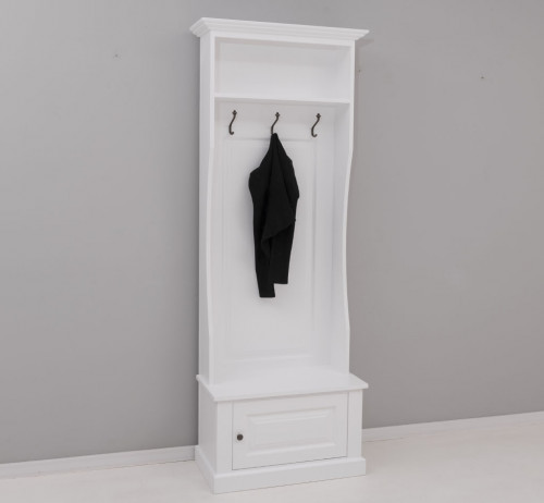 Vestiaire en pin massif ROMANE - 79x41x210 cm