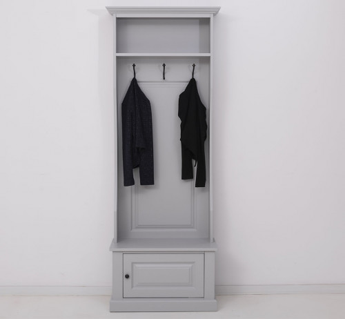 Vestiaire en pin massif ROMANE - 79x41x210 cm