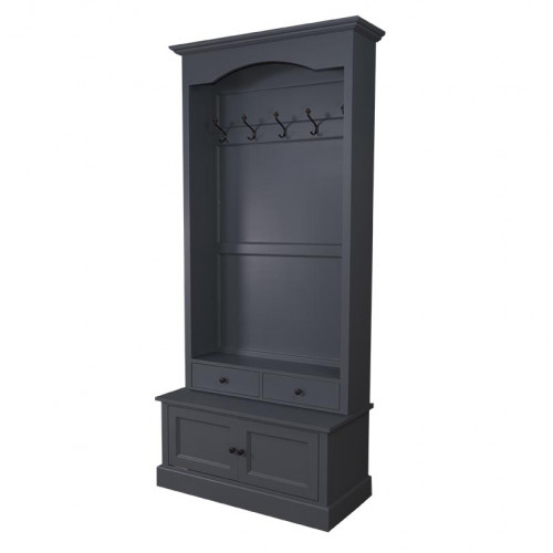 Vestiaire en pin massif ROMANE - 100x41x210 cm