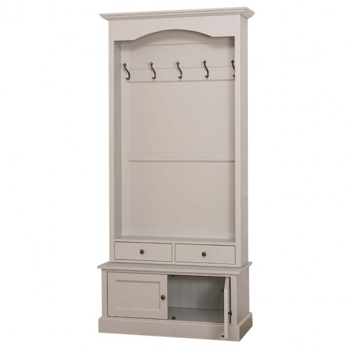 Vestiaire en pin massif ROMANE - 100x41x210 cm
