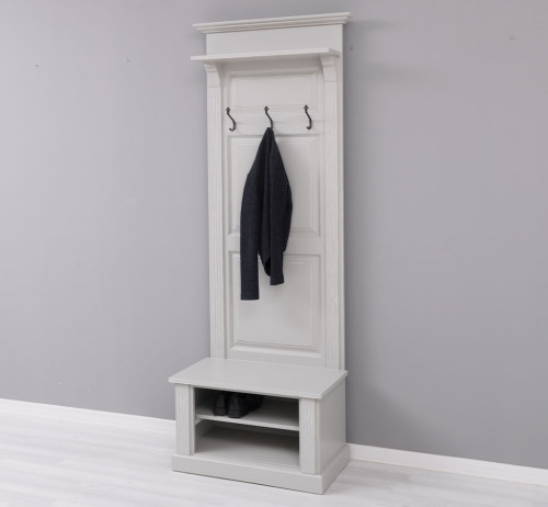 Vestiaire en pin massif ROMANE - 79x41x210 cm