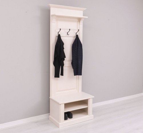 Vestiaire en pin massif ROMANE - 79x41x210 cm