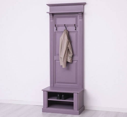 Vestiaire en pin massif ROMANE - 79x41x210 cm