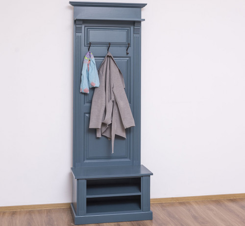Vestiaire en pin massif ROMANE - 79x41x210 cm