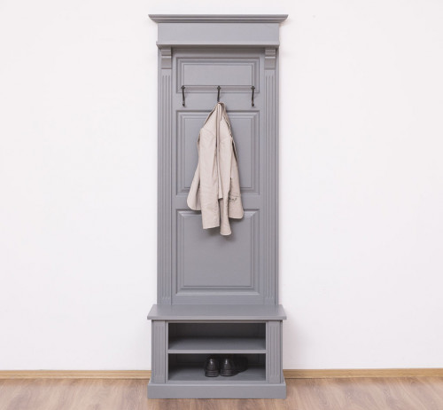 Vestiaire en pin massif ROMANE - 79x41x210 cm