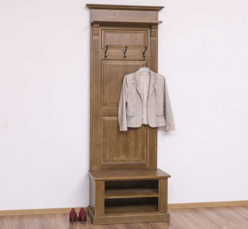 Vestiaire en pin massif ROMANE - 79x41x210 cm