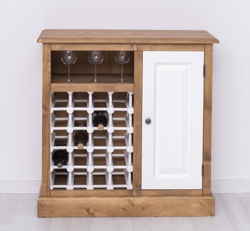 Meuble Bar avec range bouteilles - 90x41x90 cm