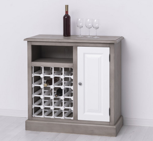 Meuble Bar avec range bouteilles - 90x41x90 cm