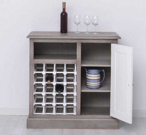 Meuble Bar avec range bouteilles - 90x41x90 cm