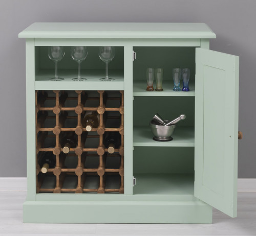 Meuble Bar avec range bouteilles - 90x41x90 cm