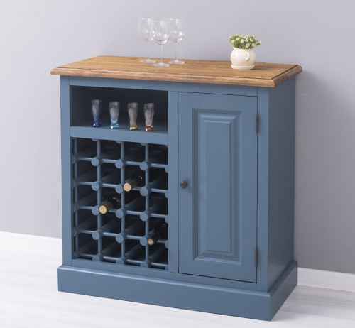 Meuble Bar avec range bouteilles - 90x41x90 cm