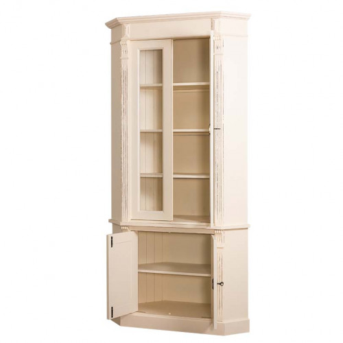 Buffet Vaisselier d'angle avec 4 portes | 114x54x228cm