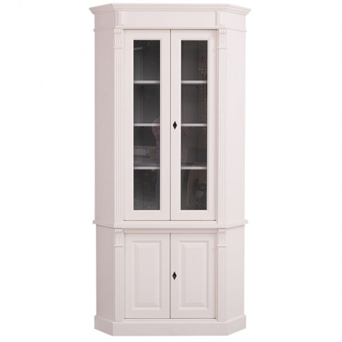 Buffet Vaisselier d'angle avec 4 portes | 114x54x228cm