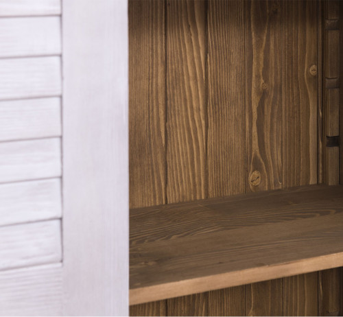 Armoire ROMANE en bois massif - 109x40x210 cm