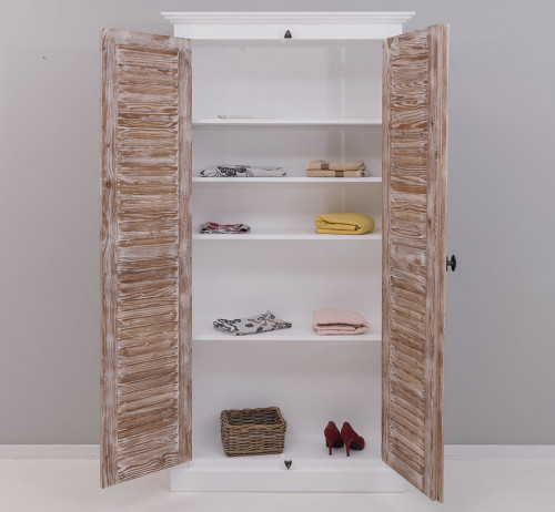 Armoire ROMANE en bois massif - 109x40x210 cm