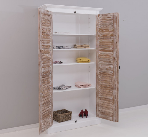 Armoire ROMANE en bois massif - 109x40x210 cm