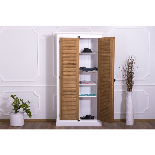 Armoire ROMANE en bois massif - 109x40x210 cm