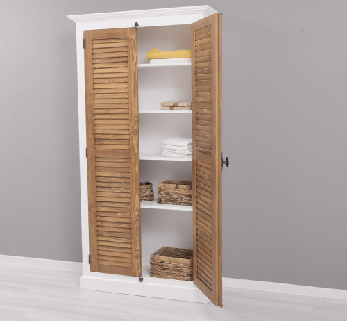 Armoire ROMANE en bois massif - 109x40x210 cm