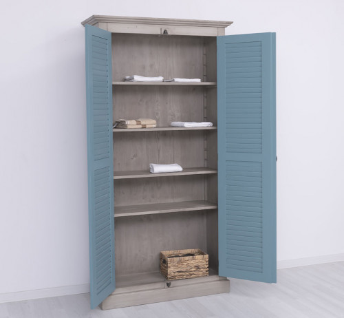 Armoire ROMANE en bois massif - 109x40x210 cm