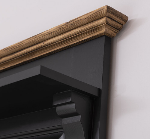 Vestiaire en bois massif ROMANE - 180x41x210 cm