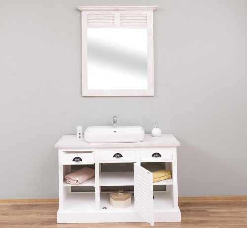 Miroir ROMANE en pin massif - 90x100 cm