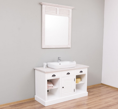 Miroir ROMANE en pin massif - 90x100 cm
