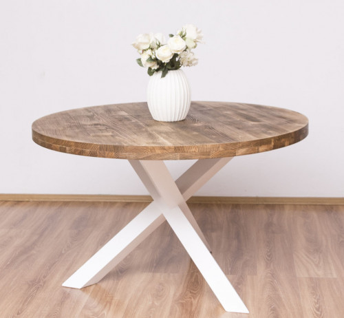 Table ronde à 3 pieds croisés - ROMANE