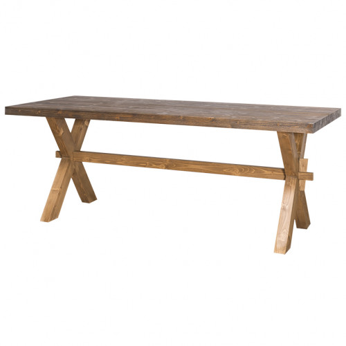 Table de repas en bois massif ROMANE - 210x90x78 cm