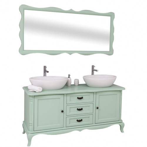 Miroir en bois massif ROMANE - 168x5x78cm