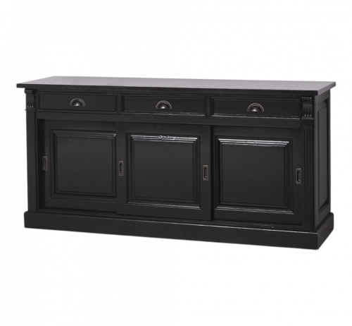 Buffet en bois Massif ROMANE - 176x51x85cm