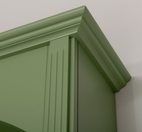 Grande Bibliothèque 6 portes avec Arcades en pin massif et MDF - 296x250x50 cm