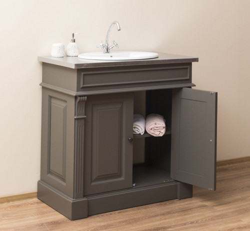 Meuble Vasque ROMANE en pin massif - 90x51x91cm