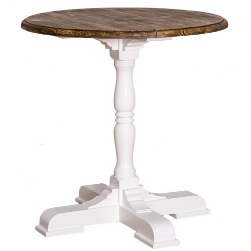 Table ronde en bois massif -ROMANE