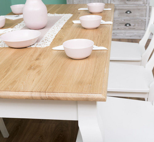 Table de repas ROMANE en bois massif - 180x90x78 cm