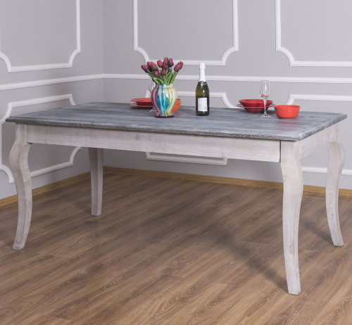 Table de repas ROMANE en bois massif - 210x90x78 cm