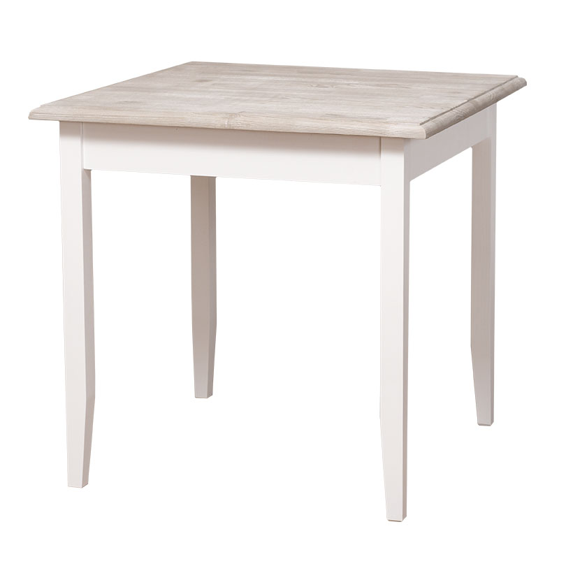 Table De Cuisine Carree Romane En Bois Massif 80x80x78 Le