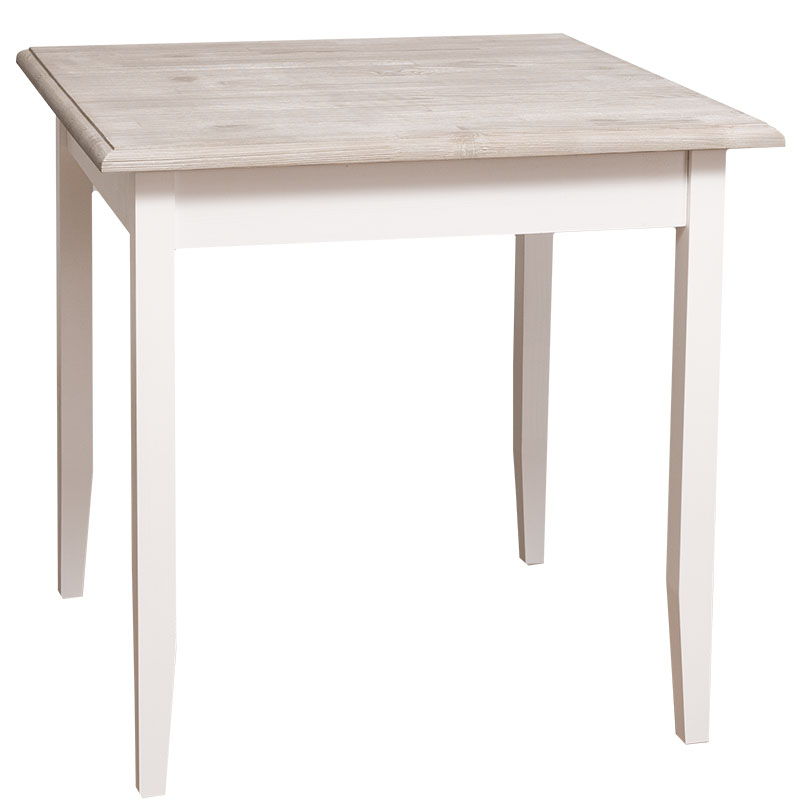 Table De Cuisine Carree Romane En Bois Massif 80x80x78 Le