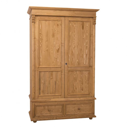 Armoire ROMANE en pin massif - 127x61x206 cm