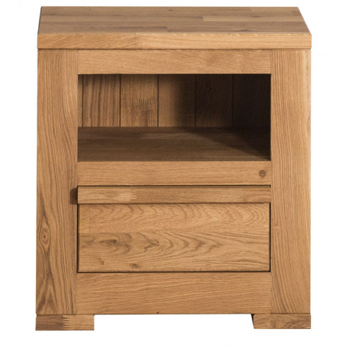 Table de Chevet en Chêne Massif - 50x47x32cm