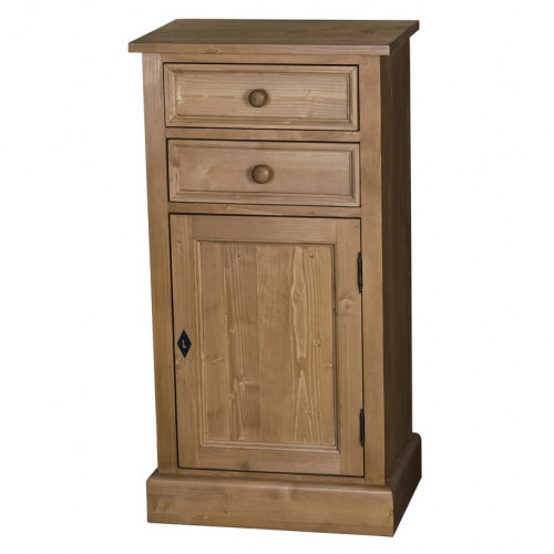 Meuble de rangement ROMANE en bois massif - 50x35x96 cm