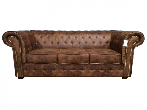 Canapé chesterfield à clous 3 places - 213x75x93 cm